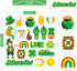 St Patrick's Day Thick Gel Cling Window Gel Clings Decals for Kids, Home Classroom Party Supplies Decorations