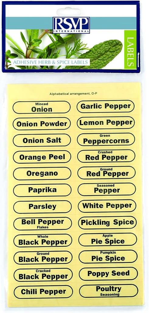 R.S.V.P. 96-Piece Spice Label Set