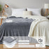 80'' 80'' 3-Layer 70oz(Gray/White), Tisancy King Size Waterproof Blanket for Bed Couch, x Double Side Leakproof