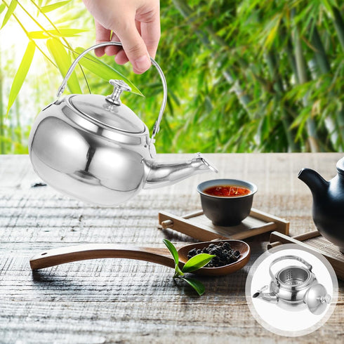 Ciieeo Stainless Steel Whistling Tea Kettle, Stovetop Teapot with Filter for Stove Top