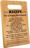 Retirement Gifts for Women and Men, Coworker Leaving Gifts, Happy Retirements Cutting Board for Colleagues