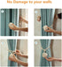 Melaluxe Curtain Tiebacks 2 Pack - Handmade Heavy Duty Rope Holdbacks, Decorative (Beige)