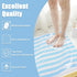 Non Slip Shower Mat, 24x24 Inch, Soft Comfortable Bath Mat with Drain, Quick Drying for Bathroom