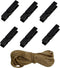 Wooden Clothes Pins - 100pcs 1.3 Inch Black Small Chip Clips with 33 Feet Jute Twine for Heavy Duty Use