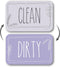 Dishwasher Magnet Clean Dirty Sign, Clean/Dirty Magnetic Signs for Stainless Steel Dishwasher, Lavender