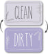 Dishwasher Magnet Clean Dirty Sign, Clean/Dirty Magnetic Signs for Stainless Steel Dishwasher, Lavender