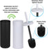 Deep & Sturdy Toilet Bowl Brush with Holder - Durable Scrubbing for Bathroom Cleaning Supplies