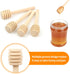 50 Pack Mini 3 Inch Wood Honey Dipper Sticks, Honey Stirrer for Honey Jar, 50 Pieces DIY Crafts