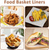 100PCS Deli Paper Sheets 12 12", Unbleached White Wax Paper for Food Basket Liners