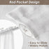Melodieux White Semi Sheer Curtains, 63 Inch Length for Bedroom Living Room, 2 Panels, Light Filtering Drapes