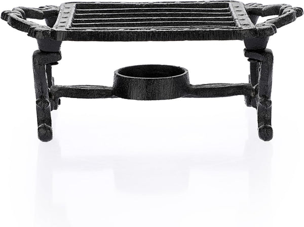 Sumnacon Cast Iron Tea Pot Warmer with Tealight Candle Holder, Sturdy Stand for Office Party or Desk