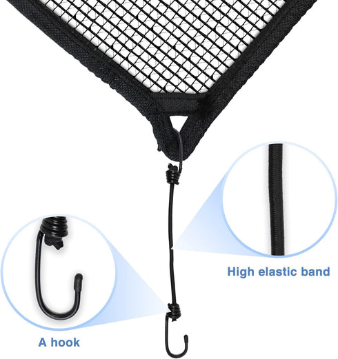 E&K 36"x36" Outdoor AC Unit Cover, Compressor Mesh Top Cover with Bungee Cords for Leaf Dust Protection