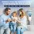 700ML Countertop, 3 Settings, Automatic Mouthwash Dispenser Touchless, Wall-Mount or Dispense Magnetic Cups, USB