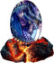 ACOCOFE Dragons Egg, Lava Dragon Egg with Luminous Base, Handmade Sculpture Dragon Eggs