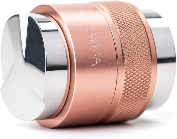 CREMA Coffee Distributor/Leveler & Hand Tamper V2, 39.25mm, Compatible with Flair Classic, Signature, Rose Gold