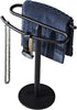 Matte Black Hand Towel Holder Stand, Free-Standing SUS304 Stainless Steel Towel Bar Rack for Bathroom or Kitchen