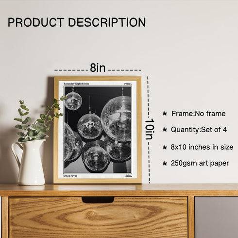 NaZaUK 70s 8x10 Retro Black And White Newspaper Poster What If It All Works Out Canvas Wall Art Positive Trendy Preppy