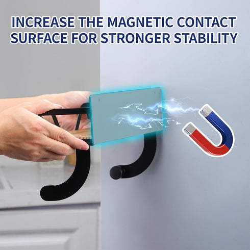 AIDILI Magnetic Paper Towel Holder for Fridge - Magnetic Spice Rack for Refrigerator Paper Towel Holder with Shelf Wall