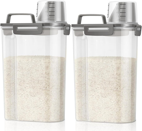 TBMax Rice Container Cereal Storage Container 2 Pack 5 Lbs, Kitchen Pantry
