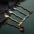 Gold Retro Dragonfly Spoon - Coffee Spoon, Teaspoon, Stainless Steel Tableware, Creative Sugar Spoon, Long Handle