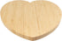 BambooMN Heart-Shaped Bamboo Serving and Cutting Board, 12" x 12" x 0.75" - 1 Piece