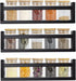 AZSKY Black Nursery Shelves 16 Inch Set of 3 Wooden Floating Wall