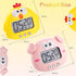 Weewooday 2 Pieces Cute Cartoon Animal Digital Kitchen Timers with Magnetic Backs for Teachers Cooking