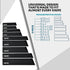 Asaya Professional Knife Edge Guards, Universal Blade Covers, Extra Strength ABS Plastic, BPA-Free Felt Lining, 9Pcs