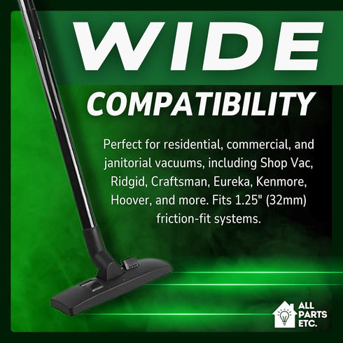 1.25 Inch Vacuum Extension Wands, 32mm Vacuum Accessories, 15.75" Extension Wand for Shop Vac, 3 Pack