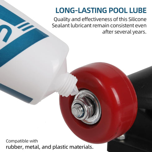5oz (3-Pack) Swimming AR-PRO General-Purpose Silicone Sealant Lubricant - Waterproof Silicone Grease Long-Lasting Lube
