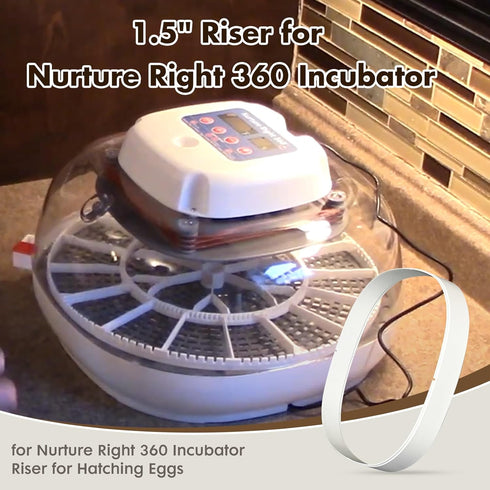 WFXSHparts 1.5" 360 360 Riser for Nurture Right Incubator - for Nurture Right Incubator Riser for Hatching Eggs