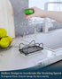 Movable Sponge Holder for Kitchen Sink, 304 Stainless Steel Caddy with Detachable Drip Tray for Countertop