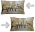 ITFRO Set of 2 Hand-Painted Oil Painting Rustic Forest Wildlife Birds Tree Branches Cotton Linen Throw Pillow Case