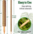 CHIAFFI 4 Pack 22 Inch 70 Inch Moss Poles, Stackable Moss Pole for Plants Monstera, Tall Moss Poles for Climbing Plants