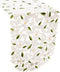 Embroidered Cut Work White Daisy on Ivory Table Runner - Dresser Scarf (16Wx54L)