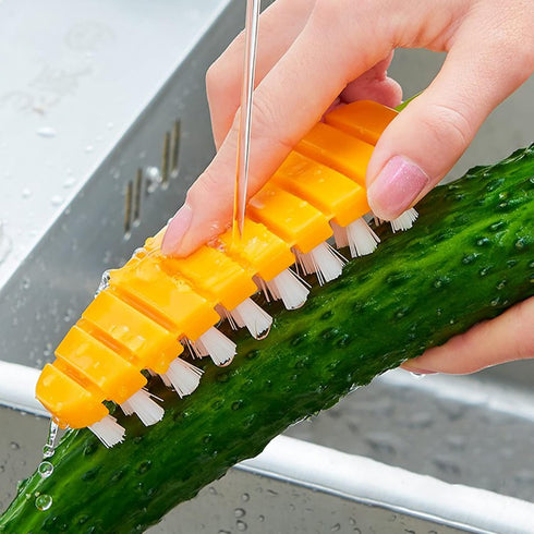 Openfly Flexible Vegetable Brush, Fruit and Vegetable Brushes, 5 Pcs Bendable Scrubber for Food