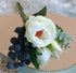 Jackcsale Bridegroom Boutonniere for Men, Ivory Pack of 4 with Pin for Wedding Prom Homecoming