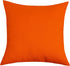 TangDepot Handmade Decorative Solid 100% Cotton Canvas Throw Pillow Covers, 26"x26" (Orange)