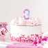 BOXOB 3) Cat Themed Birthday Number Candle, Cartoon Dollhouse Kitten Birthday Decorations Kitty Cat Numeral Cupcake