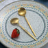 Matt Gold 6 Piece Teaspoons, 6.6 Inch Stainless Steel Small Spoons for Home, Kitchen, or Restaurant