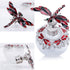 YU FENG 40ml Dragonfly Decorative Glass Perfume Bottle, Jeweled Enameled Crystal Scent Holder