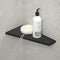 Corner Shower Shelf, Matte Black 12" Trapezoid Grout in Shampoo Shelf, 304