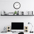 Foxtop Black Wall Clock, Silent Non-Ticking 12 Inch Quartz Battery Operated Round Analog Clock for Home