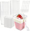 200 Pack 5 oz Plastic Dessert Cups with Lids and Spoons, Disposable