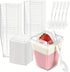 200 Pack 5 oz Plastic Dessert Cups with Lids and Spoons, Disposable