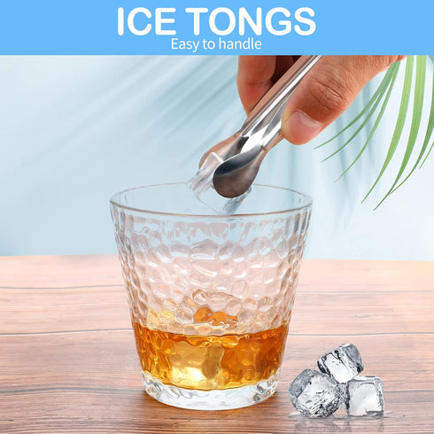 18PCS Mini Tongs for Appetizers, 5Inch Serving Tongs, Small Kitchen Utensils for Sugar Cubes, Coffee, Tea Party, Dessert