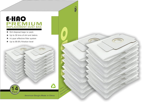 14 Pack Vacuum Bags for iRobot Roomba - i & s & j Series, Replacement Dust Bags for j6+/j7+/j8+/i1+/i2+/i3+