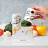 Modern Gold Ceramic Salt and Pepper Shaker Set with Lids