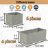 Set of 12 Drawer Organizer, Fabric Closet Organizer and Storage Baskets for Clothing, Sock, Ties, Gray
