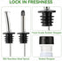 Set 17oz/500ml, Vakoo Oil and Vinegar Dispenser - Extra Thick Glass, Leak-Proof, Olive Oil Dispenser Bottle for Kitchen